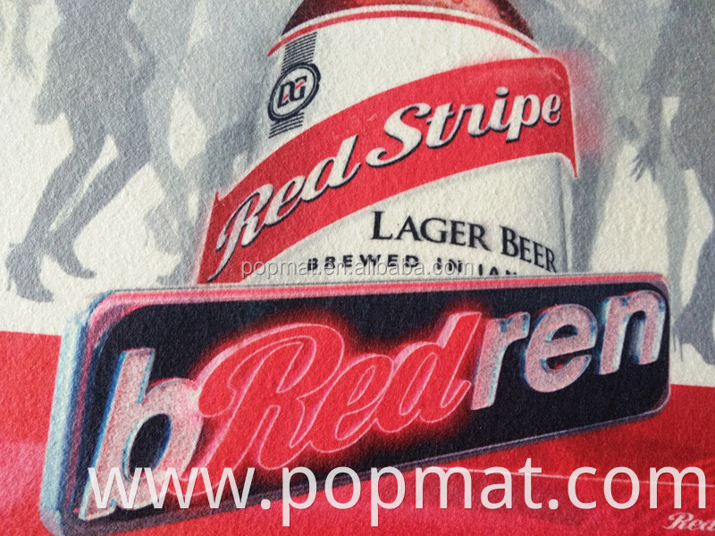 Good Quality Water absorption beer bar runner custom rubber bar mat